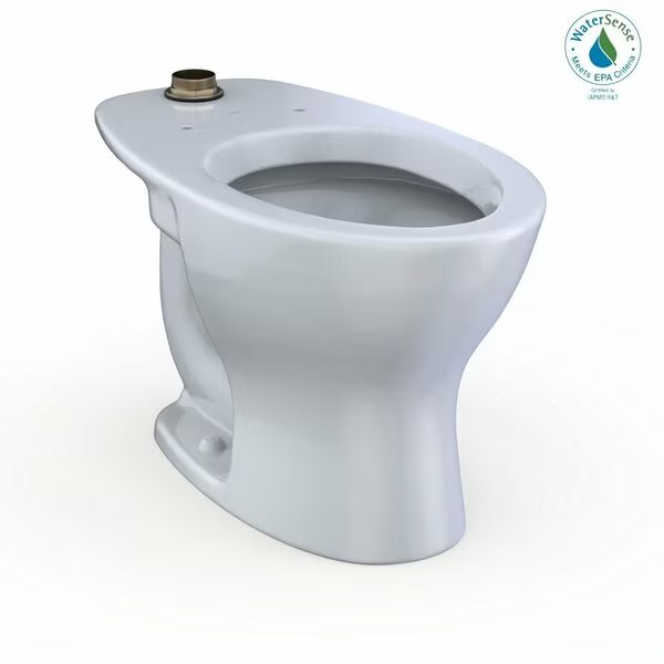TORNADO FLUSH Commercial Flushometer Floor-Mounted Universal Height Toilet, Elongated Cotton White, Toto, Mfr#: CT725CUF#01